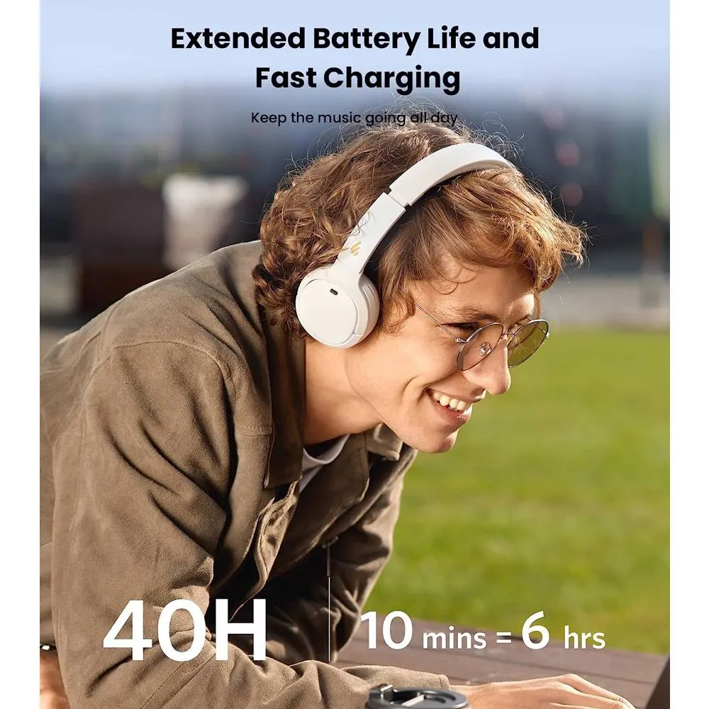 Headphones Edifier WH500WH, Headset, Wireless, Bluetooth, White