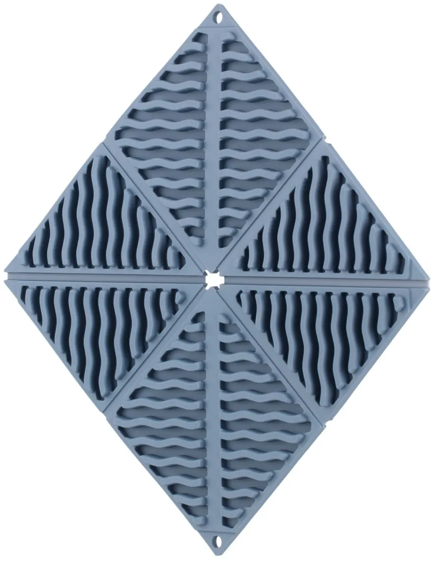 Ardesto Trivet Gemini, 16.5x16.5x1.7cm, silicone, blue