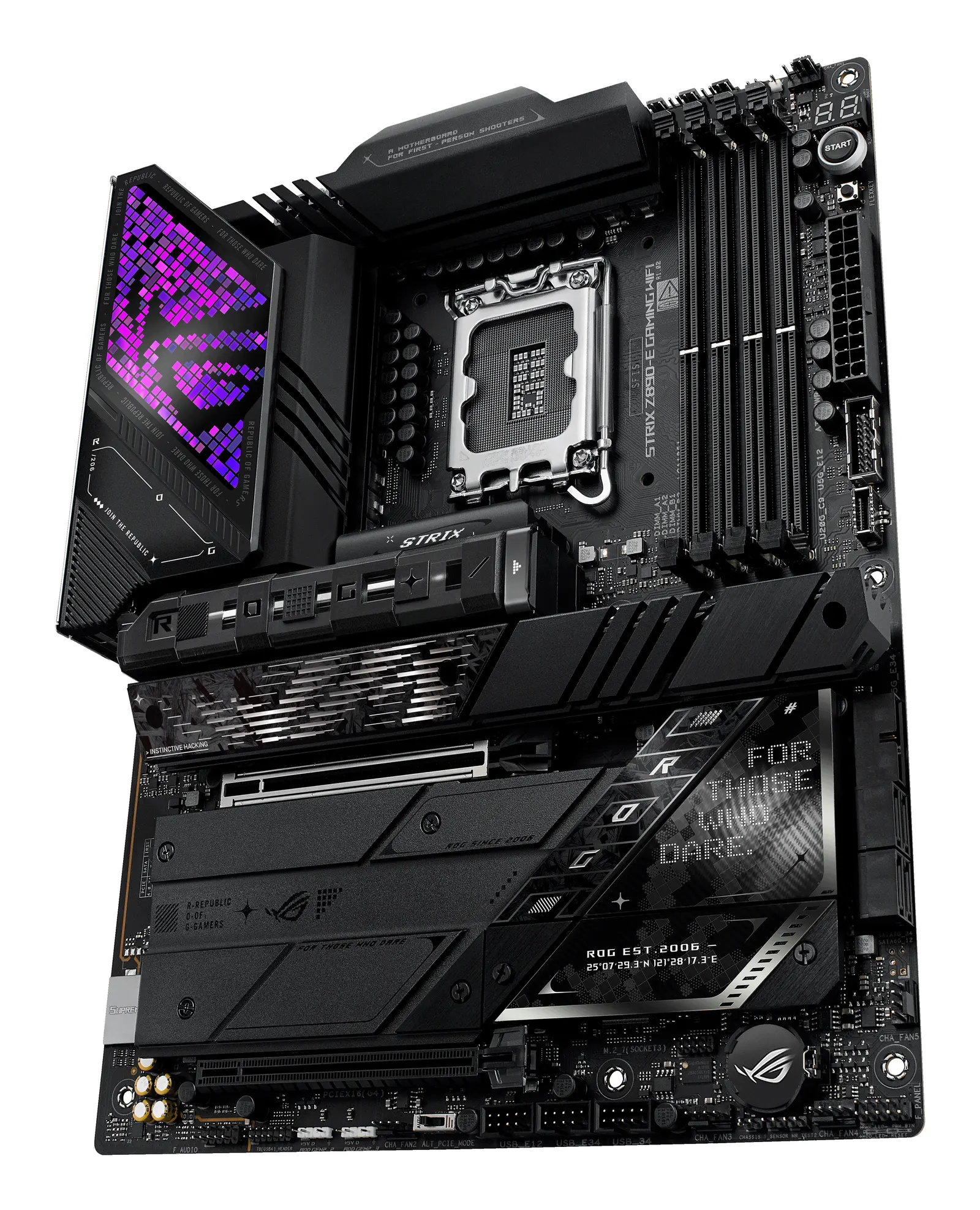 დედაპლატა ASUS Motherboard ROG STRIX Z890-E GAMING WIFI s1851 Z890 4xDDR5 M.2 DP HDMI Wi-Fi BT ATX