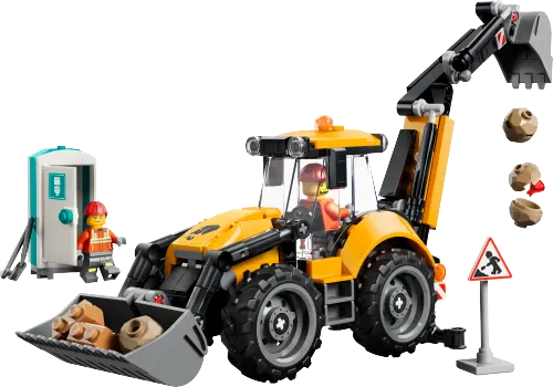 კონსტრუქტორი LEGO City Yellow Backhoe Loader 60480