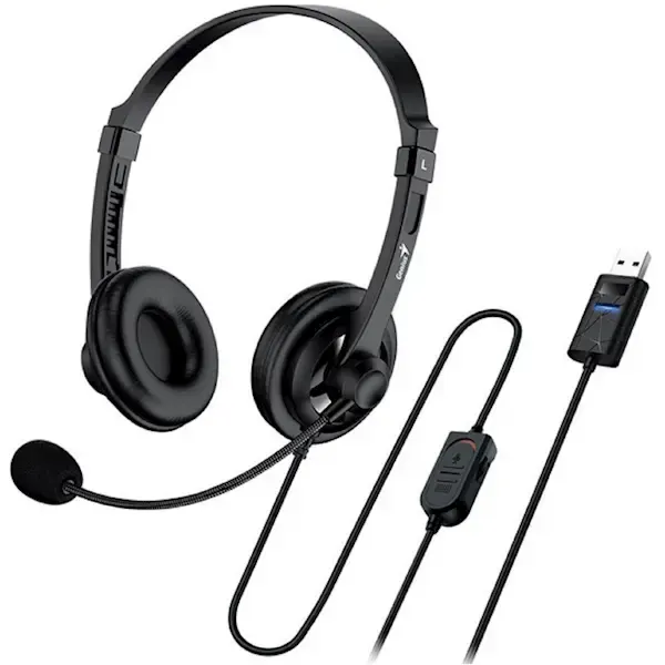 Genius, HS-230U, USB Headset Black
