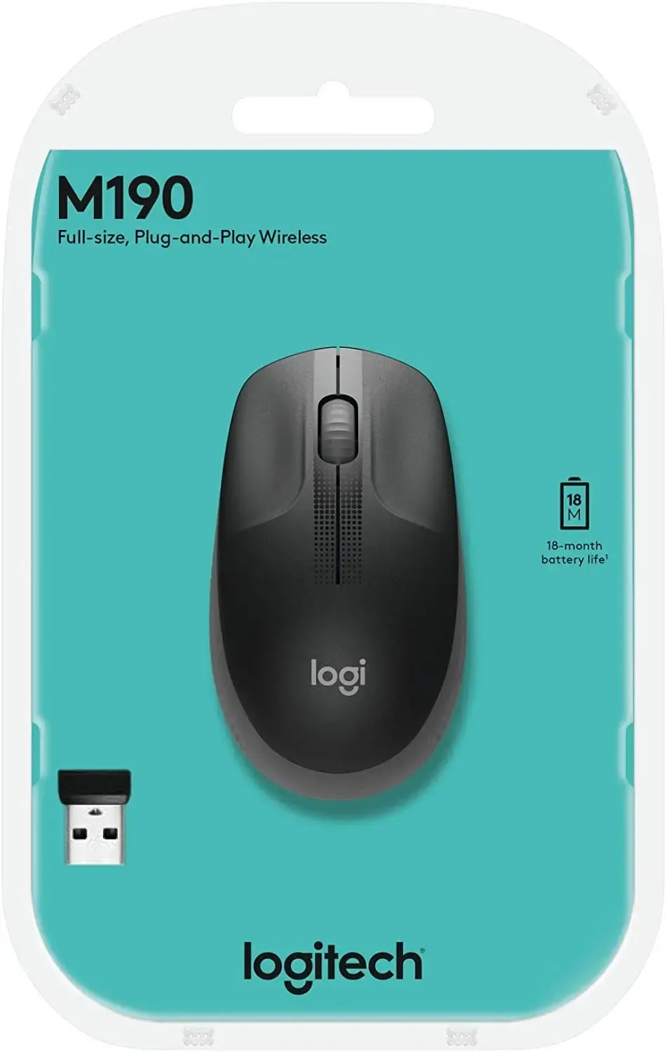 logitech, M190, mouse Carcoal