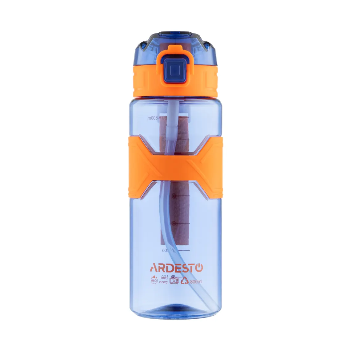 ბოთლი Ardesto Bottle Fitness 800ml, plastic, dark blue