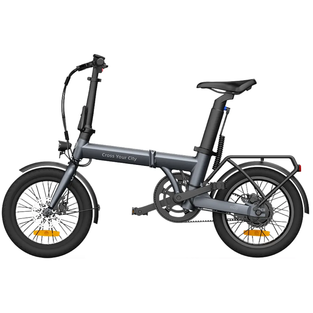 ADO Eco 16, 350W, Smart APP, Folding Electric Bike, 25KM/H, Grey