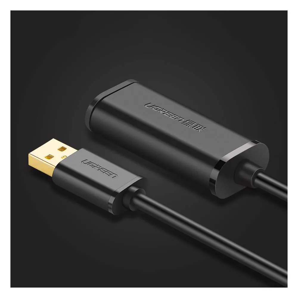 UGREEN US121 (10319) USB 2.0 Active Extension Cable, 5m, Black