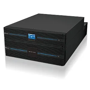 On-Line ტიპის UPS Delta Electronics RT 10kVA, 1:1, 230V, PF unity, default charging current 1.5A, inbuilt 20x9Ah batteries, with MBB