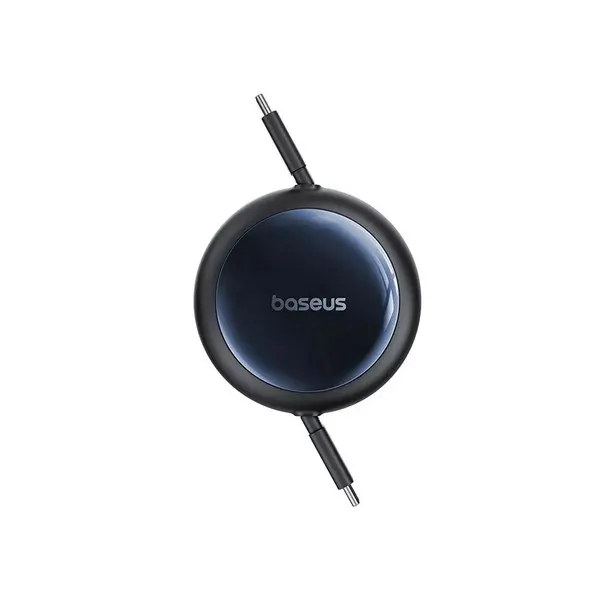 Type-C კაბელი Baseus Nomos Retractable USB-C to USB-C 1.5m Black