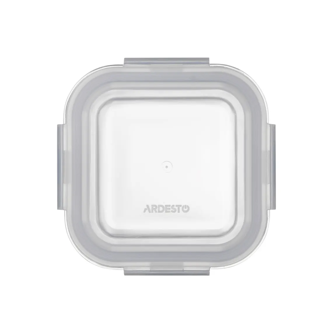 საკვების კონტეინერი Ardesto Food storage container Gemini 0.31l, borosilicate glass, plastic, square, transparent