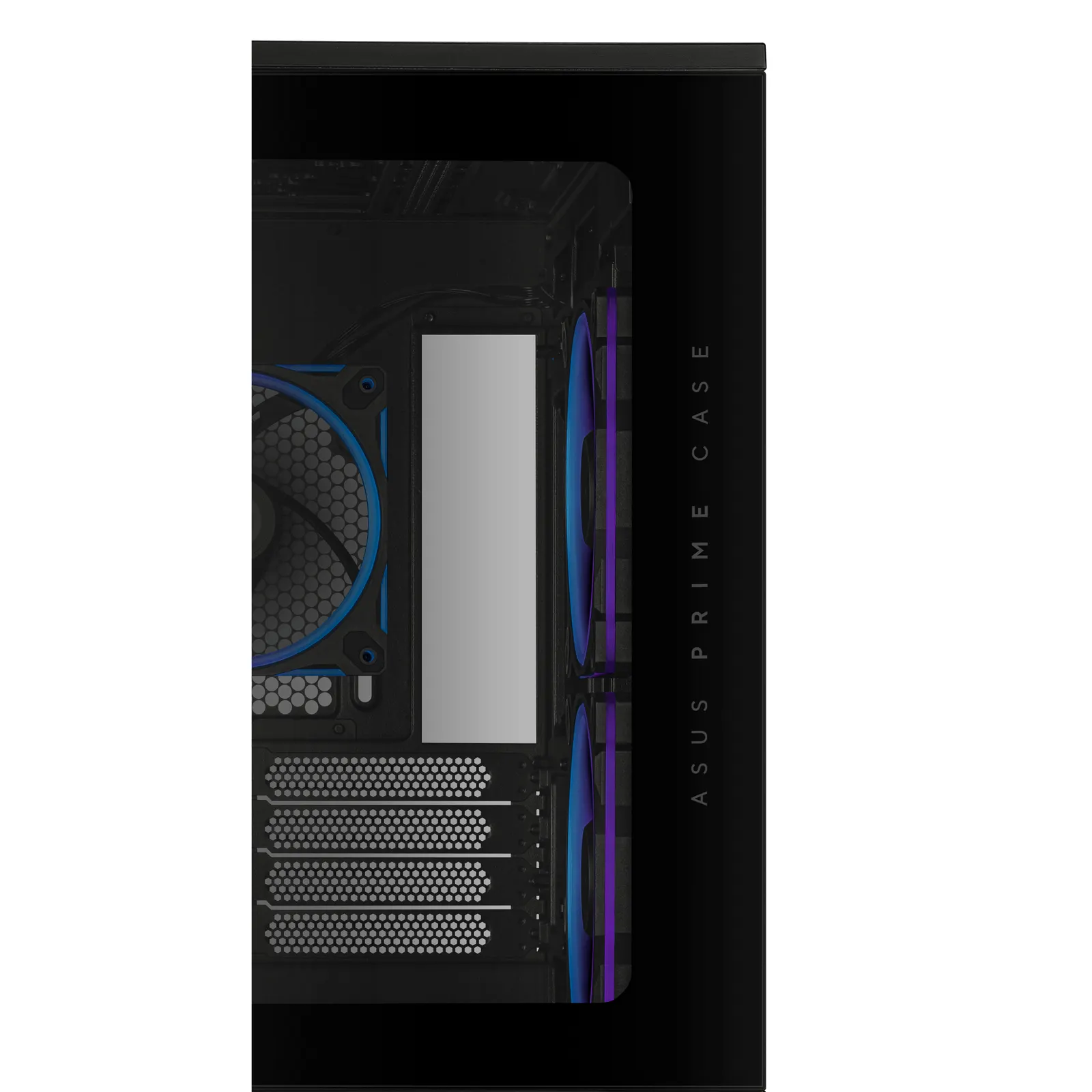 ქეისი ASUS Prime AP202 Tempered Glas, without PSU, 2xUSB3.2, 1xUSB Type-C, Tempered Glass side, mATX, Black 90DC00P0-B19000