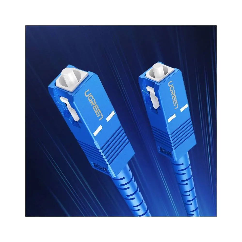 ოპტიკური ქსელის კაბელი UGREEN NW129 (70662) FC/UPC To FC/UPC Simplex Single Mode Fiber Optic Patch Cable 3M