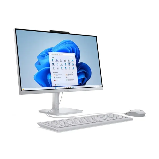 All in One კომპიუტერი Lenovo AIO A100 23.8"FHD IPS, N100, 8GB , 256GB SSD, Wi-F+BT5.2i,KB&M, Win 11 Home 2Y
