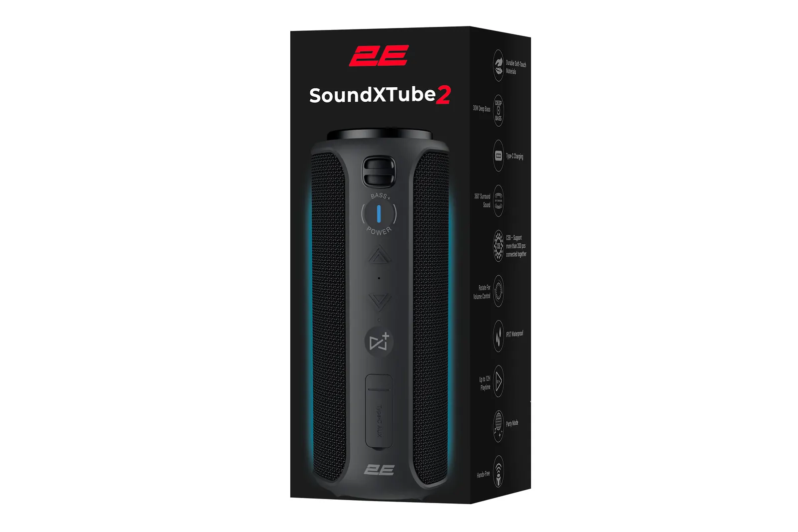 2E Portable Speaker SoundXTube2 TWS, MP3, Wireless, Waterproof Black