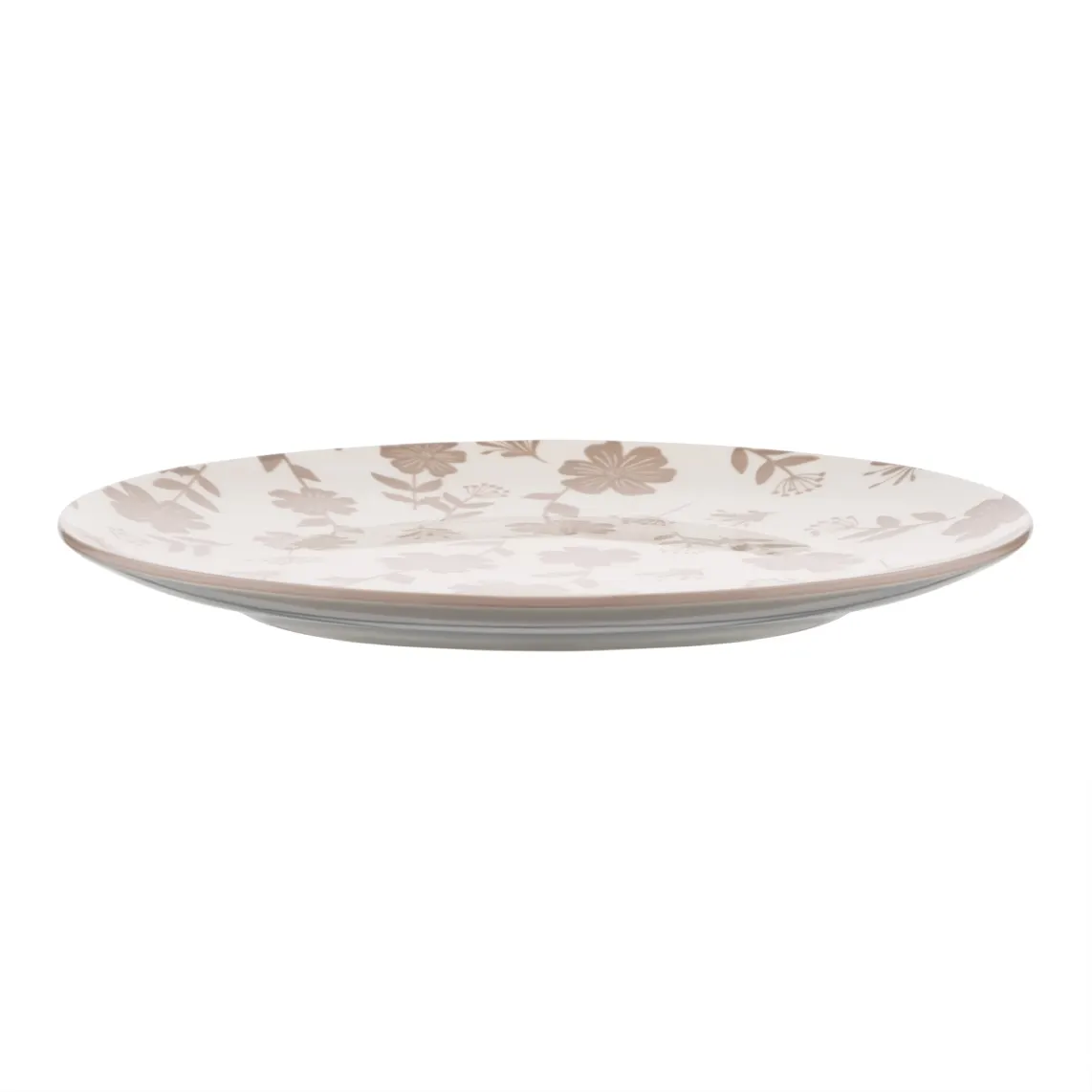 Dinner plate ARDESTO Ravenna, 26.8cm, porcelain, white-beige