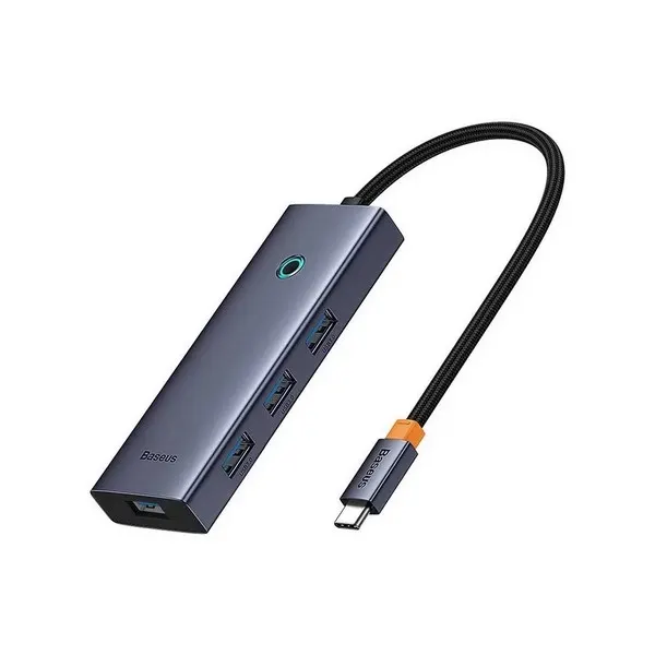 Type-C ჰაბი Baseus UltraJoy 6-in-1 Hub Grey