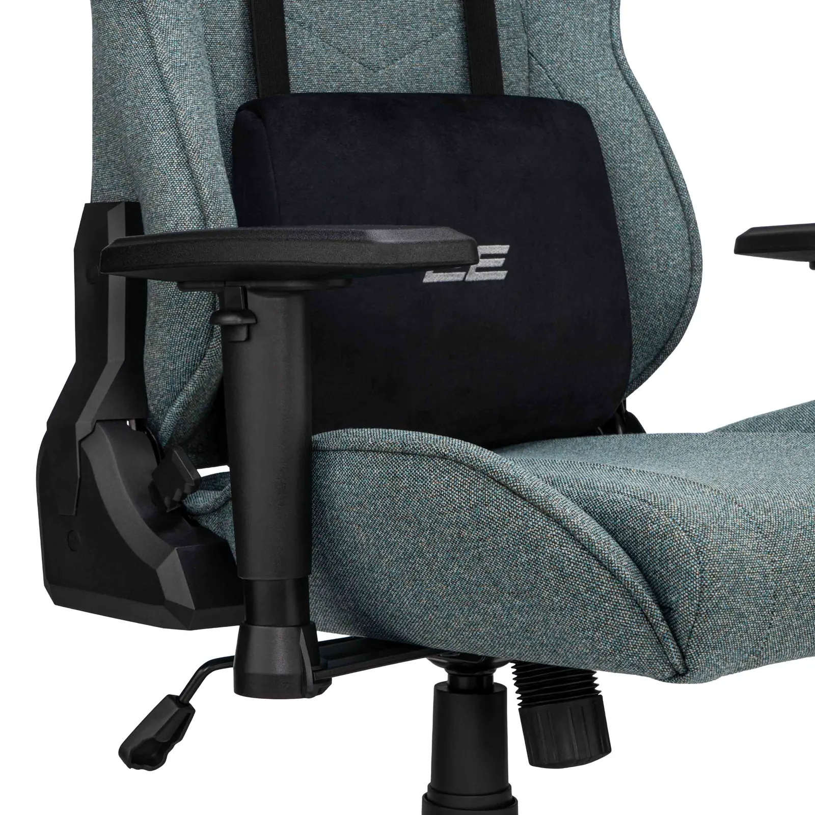 გეიმერული სავარძელი 2E GAMING Chair BUSHIDO Lite, fabric, 2D-Armrests, dark green