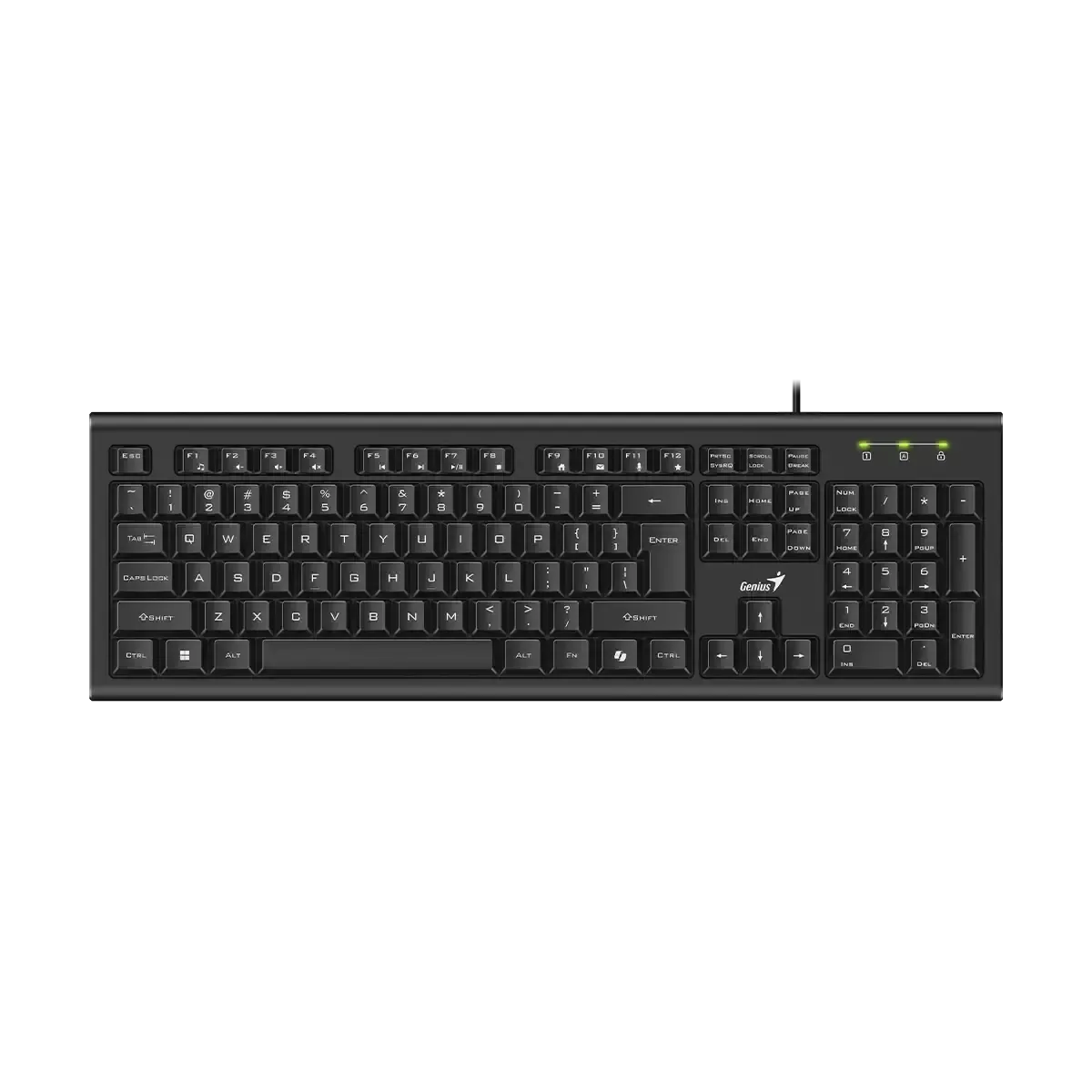 კლავიატურა Genius, KB-113, Keyboard, Copilot, Multimedia, Black