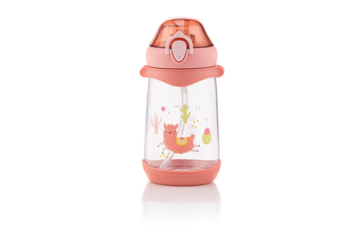 ბოთლი Ardesto Bottle for kids Llama, 500ml, plastic, pink