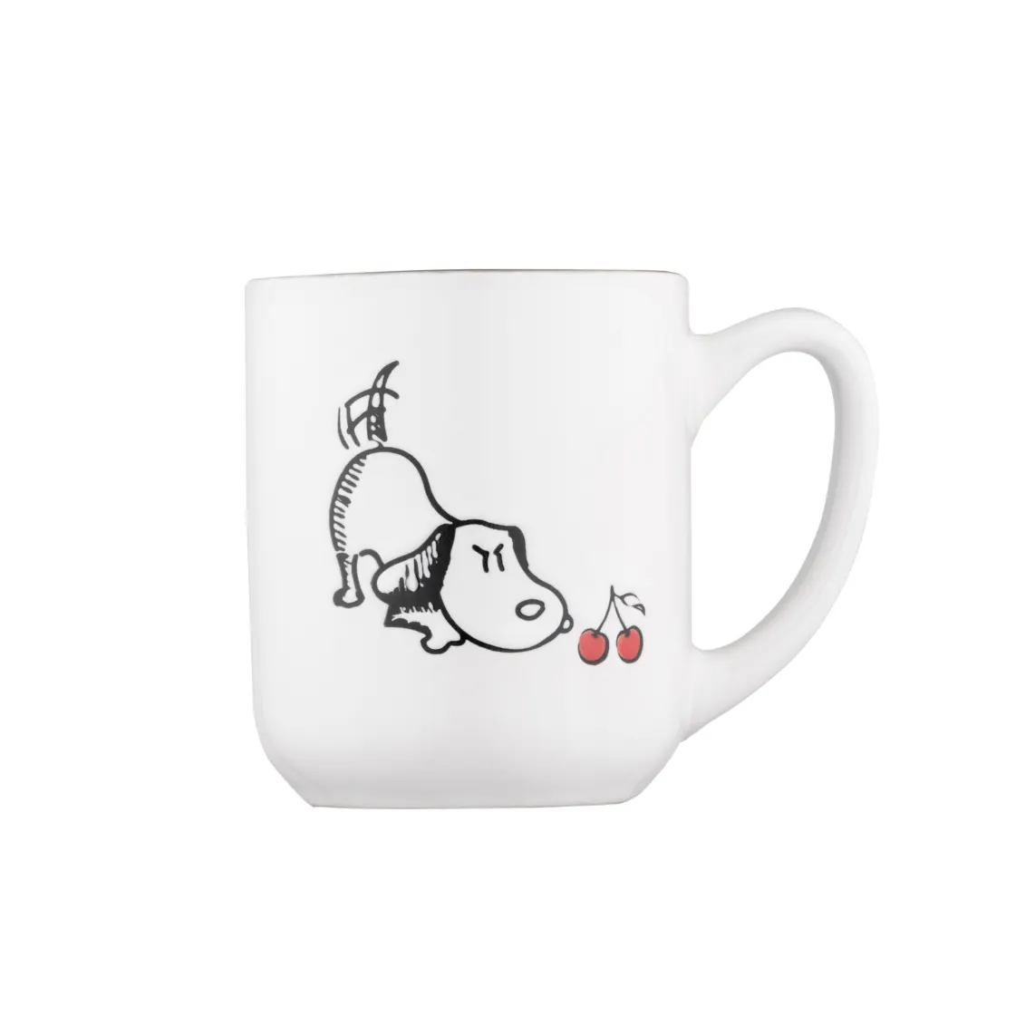 კათხა Mug ARDESTO Dog, 380ml, ceramic, white-gray