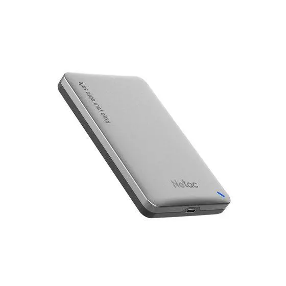 NT07WH12-30AC,Netac WH12 2.5 SATA to USB3.0 External HDD/SSD Case, Slide Aluminum Cover, with USB3.0 A to C cable