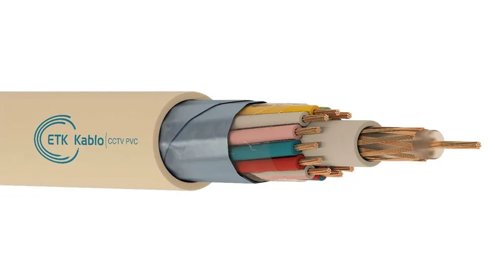 CCTV კაბელი 75 +2x0.22მმ PVC 100 მეტრი, Etk kablo CCTV 1 COAX 75 +2x0.22mm PVC-100M
