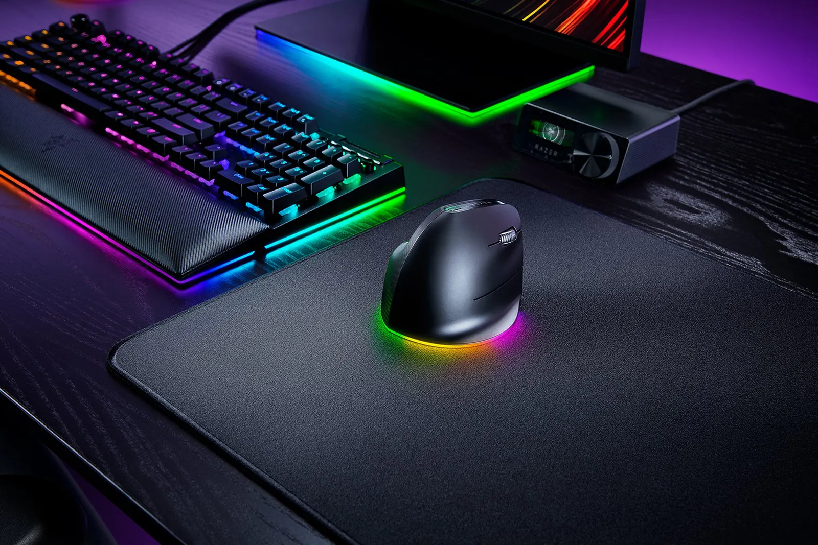 მაუსი Razer Mouse Pro Click V2, USB-A/WL/BT, Vertical Ed., black