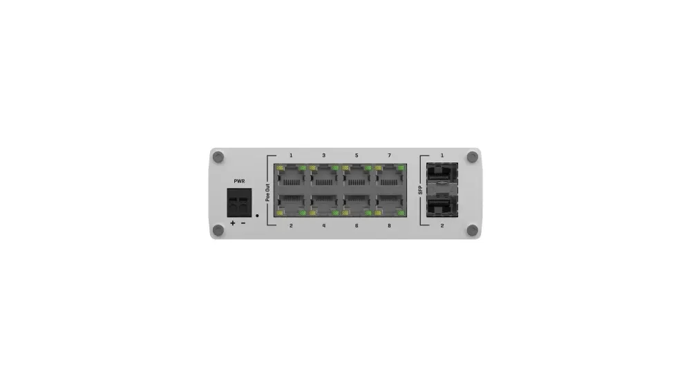 PoE+ Switch 8 10/100/1000, 2 SFP ports, Teltonika TSW200