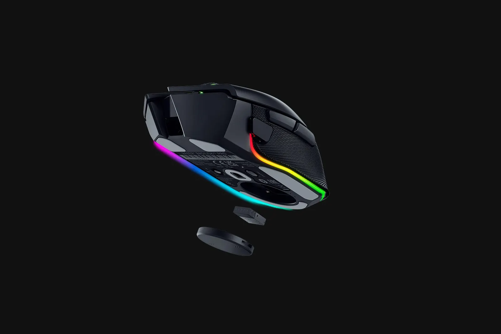 მაუსი Razer Mouse Basilisk V3 Pro, RGB, USB-A/WL/BT, black