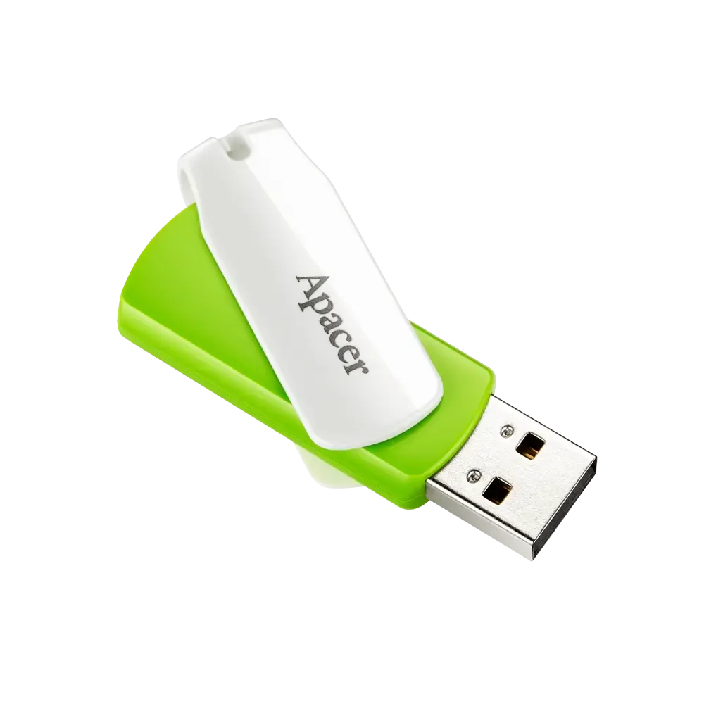 Apacer, AH335, 32GB, USB2.0, White + Green