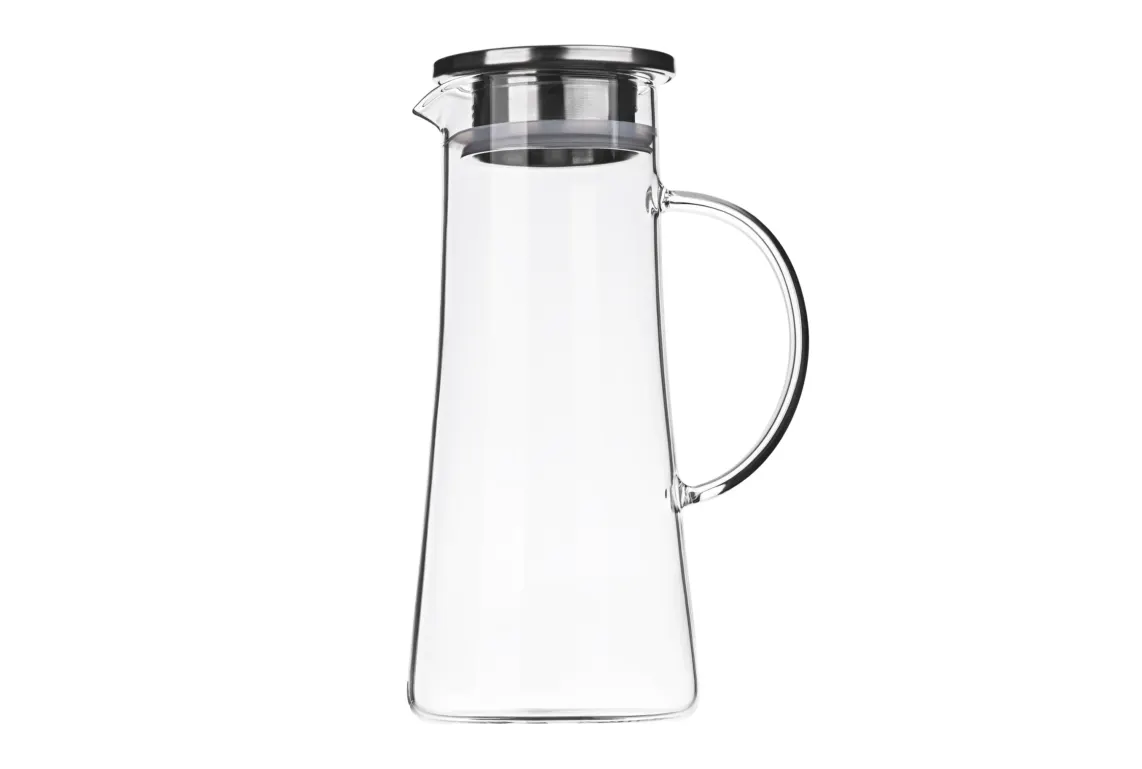 დოქი ARDESTO Pitcher with lid, 1400 ml, borosilicate glass, s/s