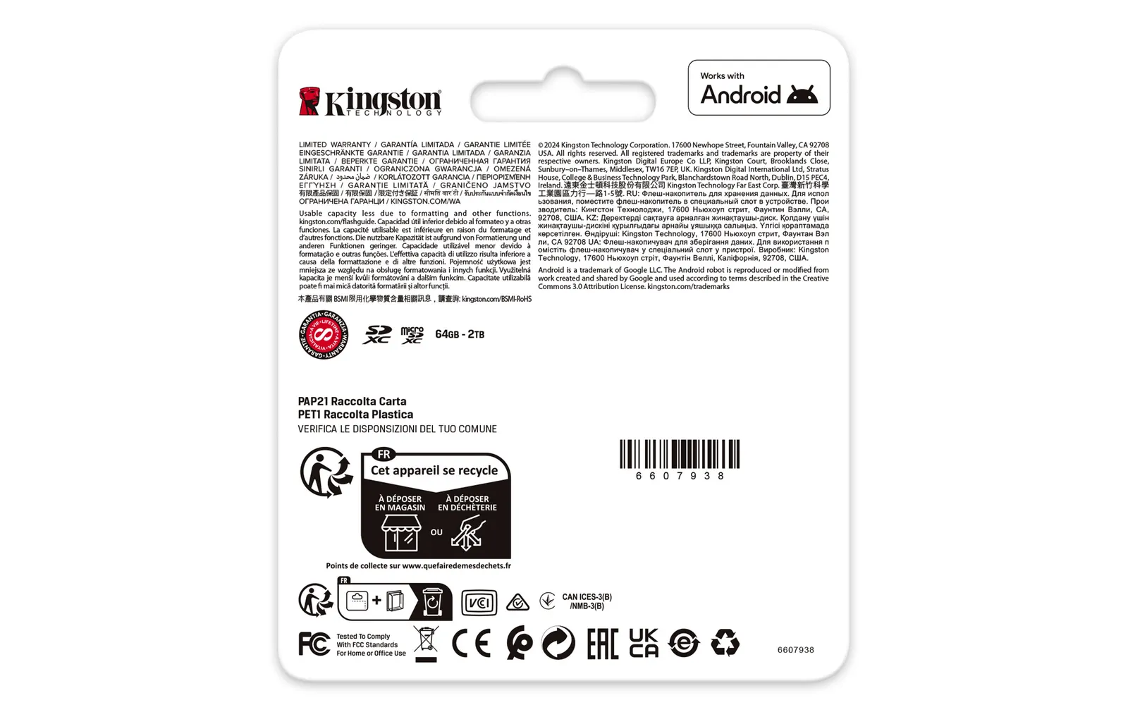 მეხსიერების ბარათი Kingston Canvas Go! Plus 1TB SDXC