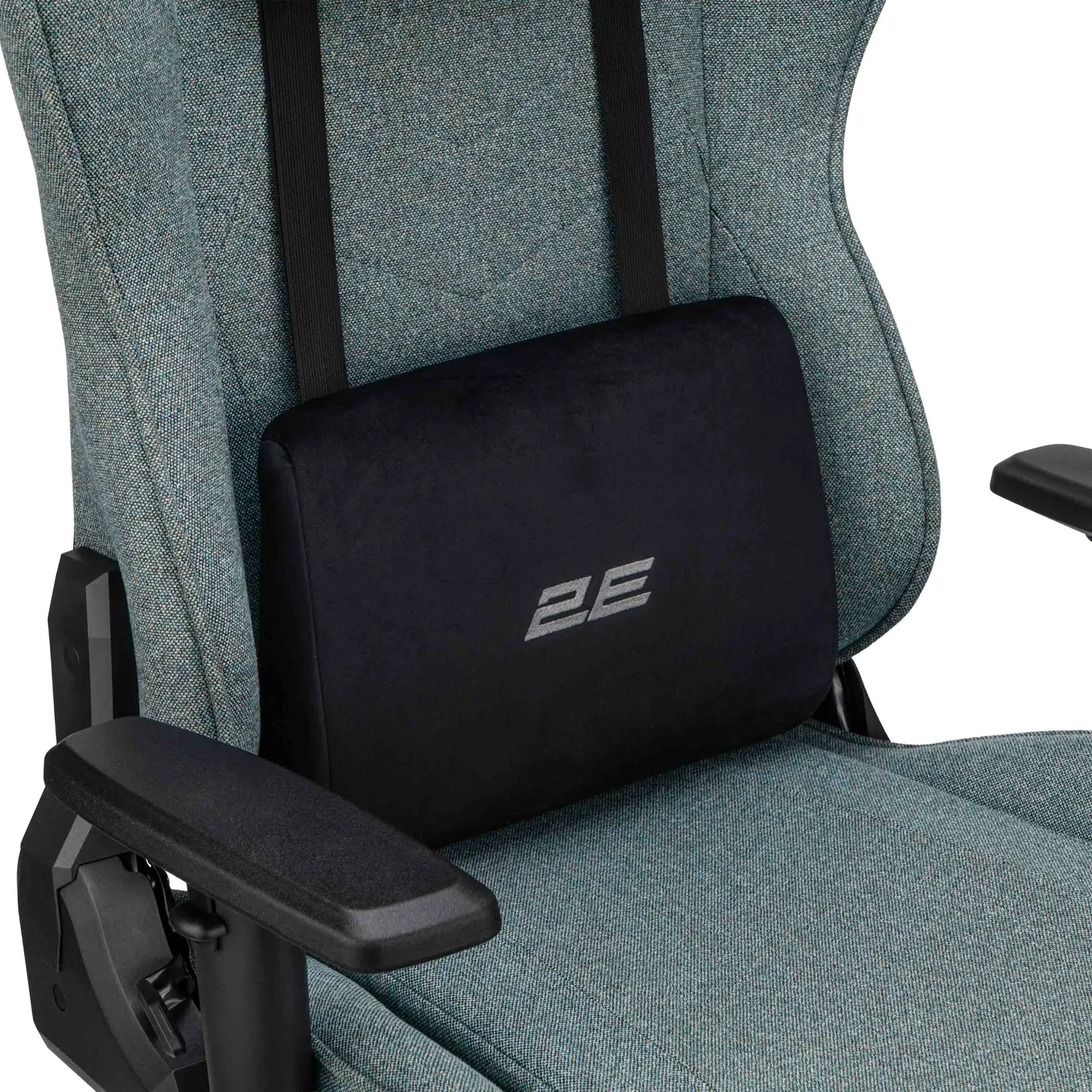 გეიმერული სავარძელი 2E GAMING Chair BUSHIDO Lite, fabric, 2D-Armrests, dark green