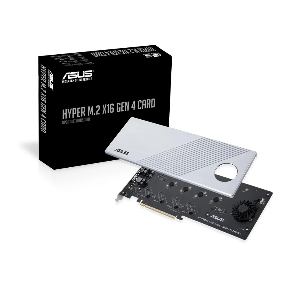 ASUS PCIe Hyper M.2 X16 PCIe 4.0/3.0 X4 Expansion Card GEN 4