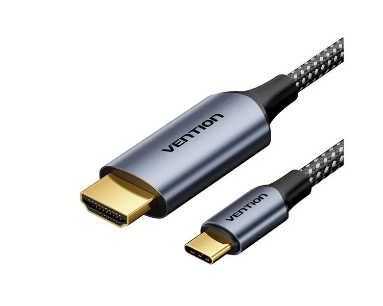 კაბელი Vention CRHHAC 4K/60Hz USB-C to HDMI Cable 1.8m Black