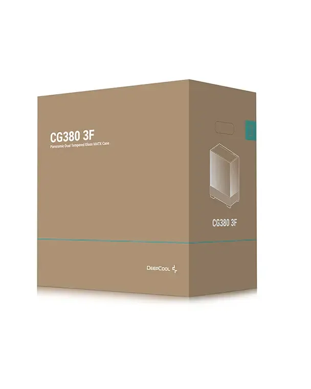 ქეისი Deepcool, CG380 3F, CASE, Black.