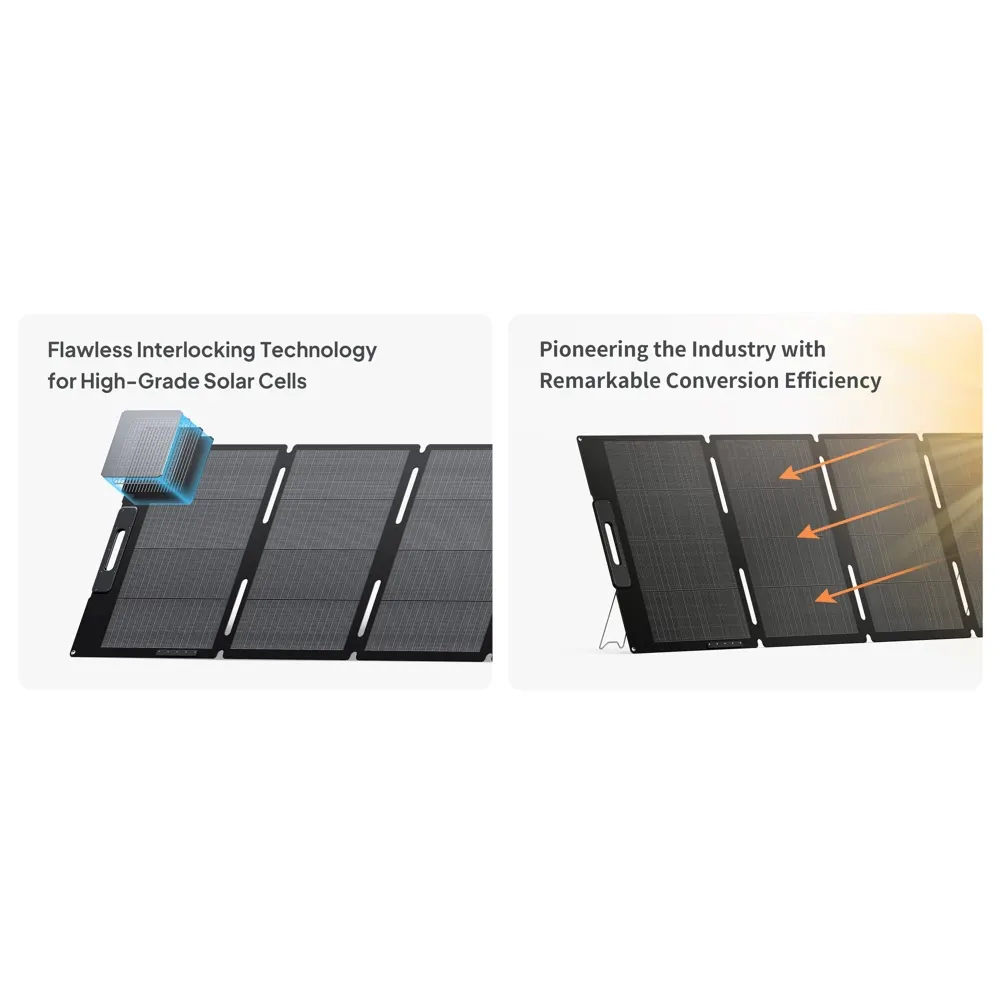 მზის პანელი Bluetti MP200, 200W, Solar Panel, Black