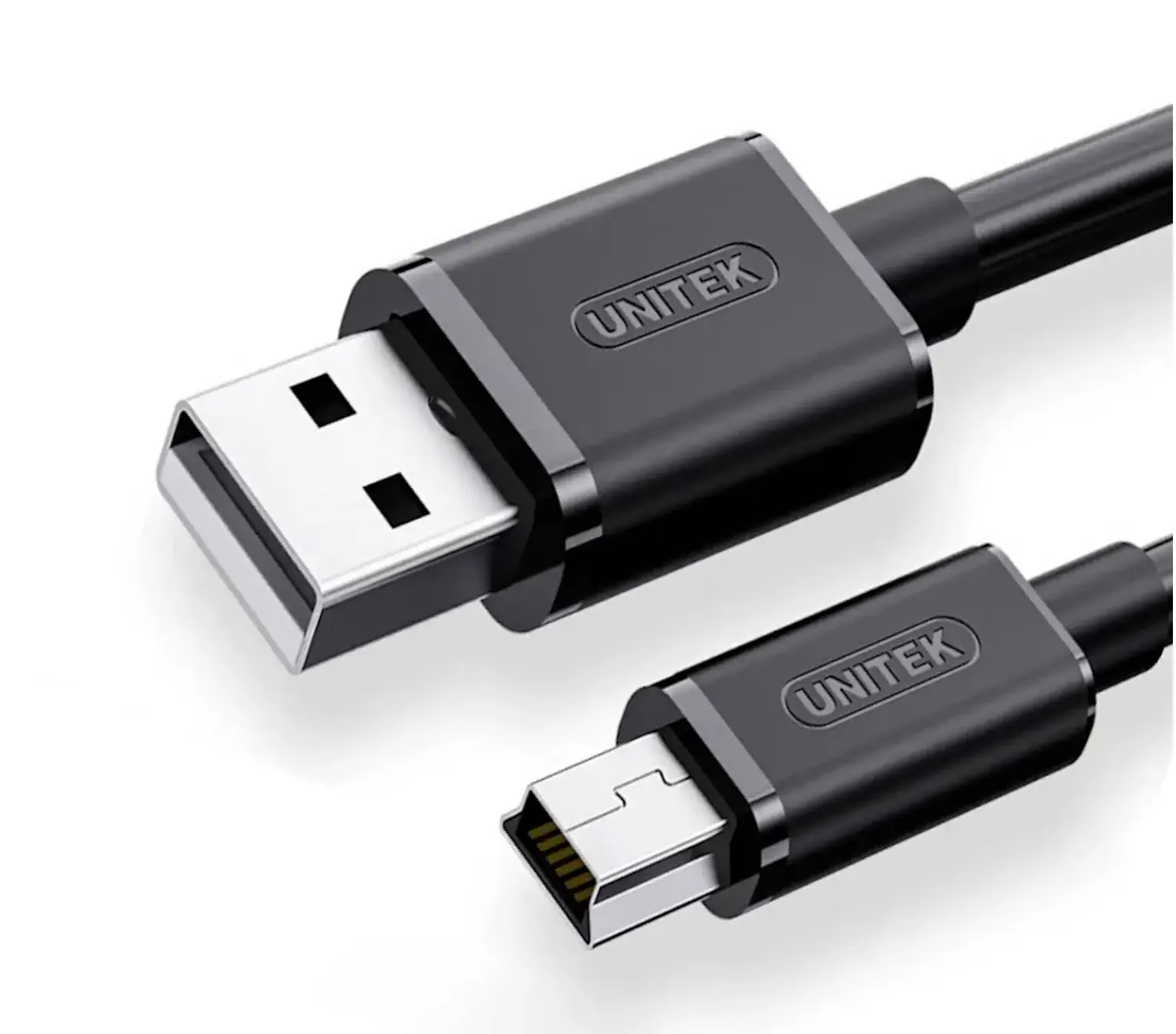 Y-C432EBK UNITEK, 1.5M, USB2.0 Type-A to Mini USB Cable