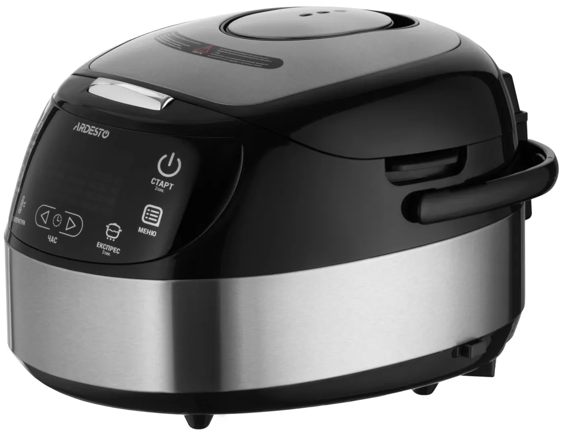 მულტისახარში ARDESTO multicooker, 860W, bowl-5L, electronic control, fry basket , inox/plastic , silver