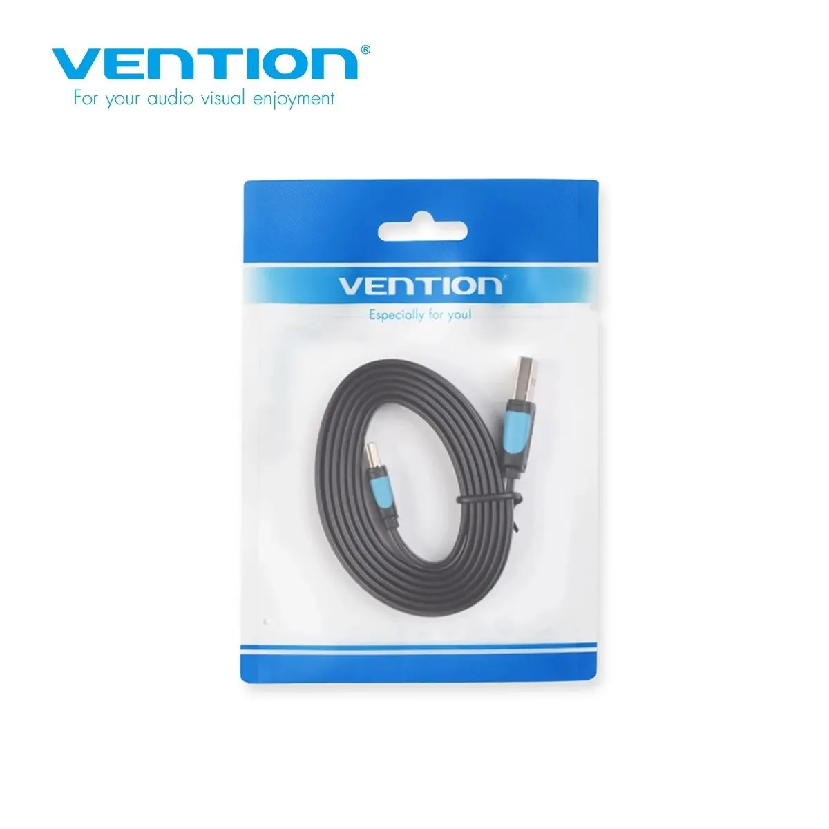 Micro USB კაბელი VAS-A14-B200 VENTION Flat Mini USB 2.0 Cable 2m