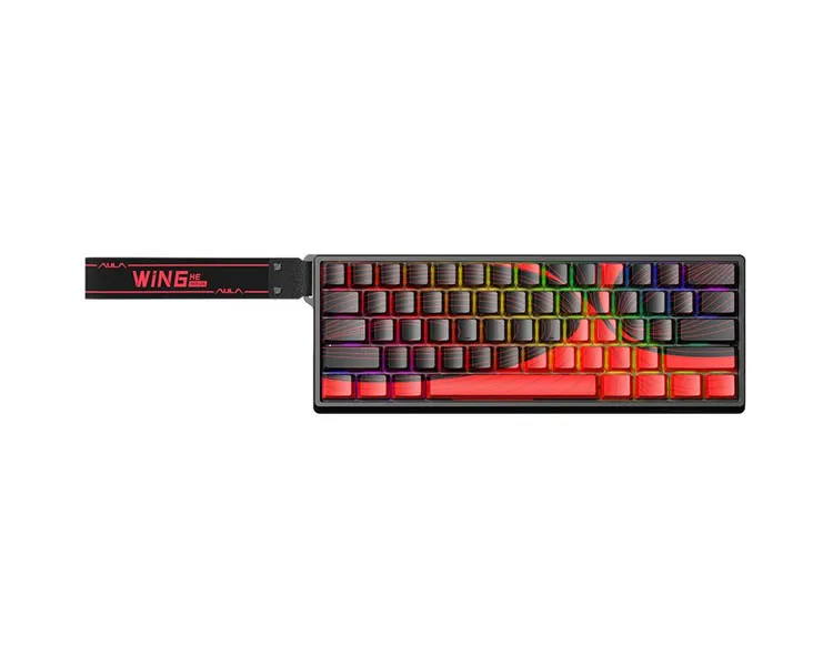კლავიატურა AULA WIN60 MAX RGB Gaming Keyboard Black/Red (Magnetic Switch)