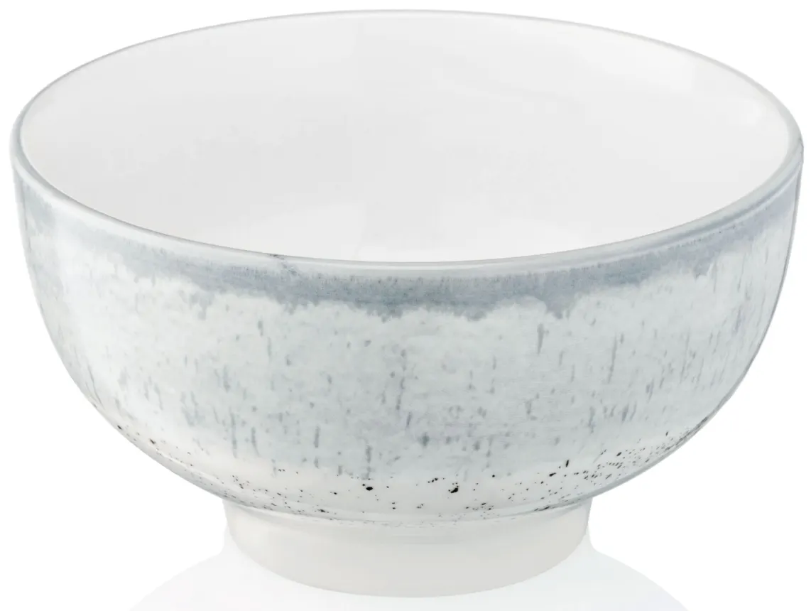 Ardesto Bowl Siena, 11.5cm, porcelain, white-gray