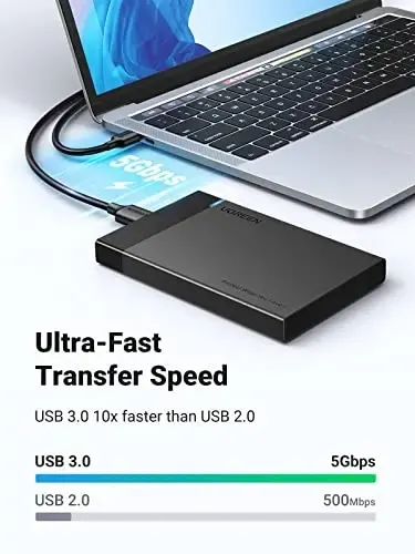 US221 UGREEN (30848) 2.5 Inch Hard Drive USB 3.0 to SATA, Micro USB 3.0 Cable