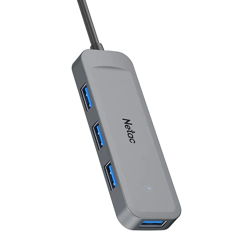 NT08WF11-30GR,Netac USB Hub WF11, USB-A to USB3.0*4