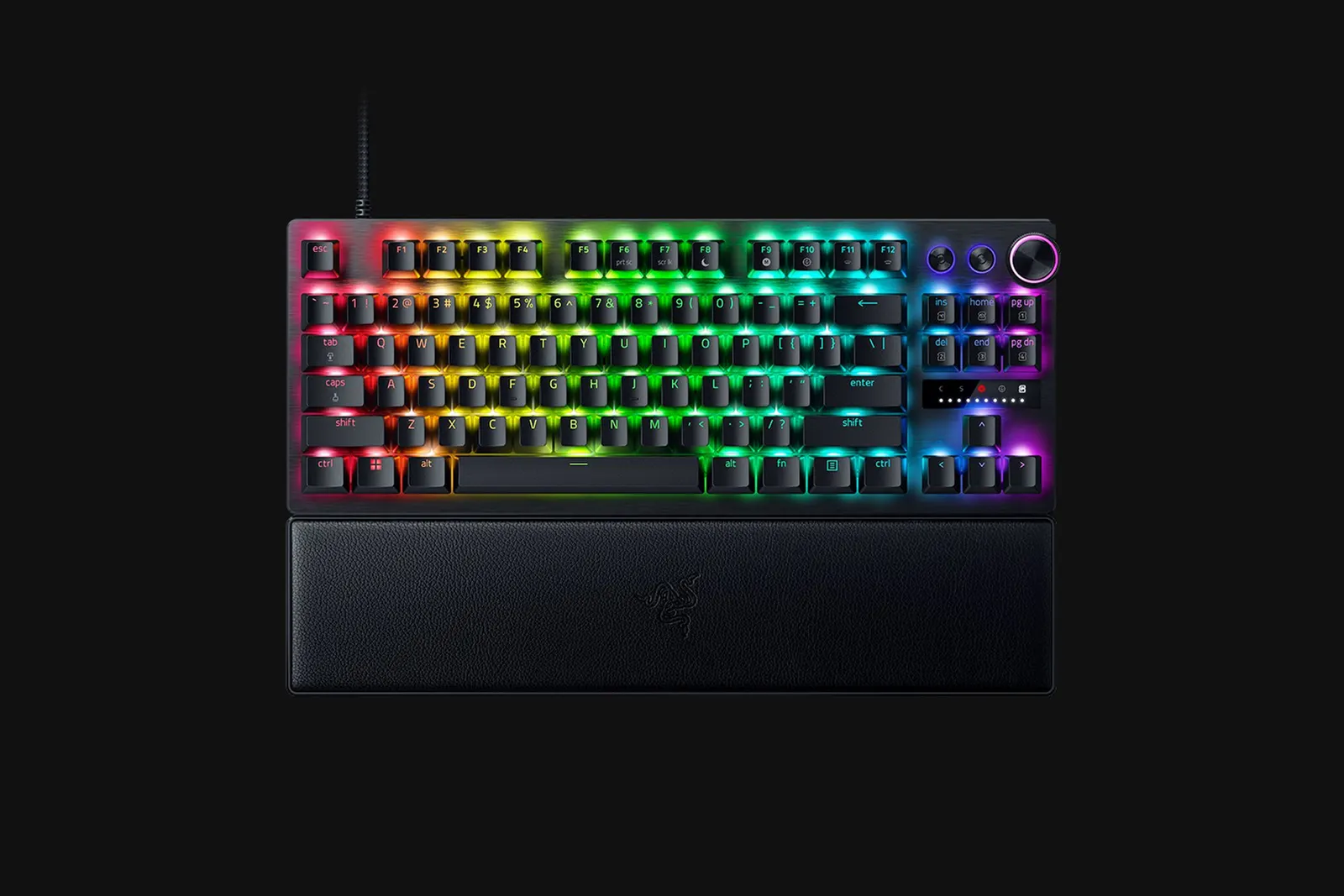 კლავიატურა Razer Keyboard Huntsman V3 Pro TKL RGB 84key Analog Optical Switches USB-A EN, black