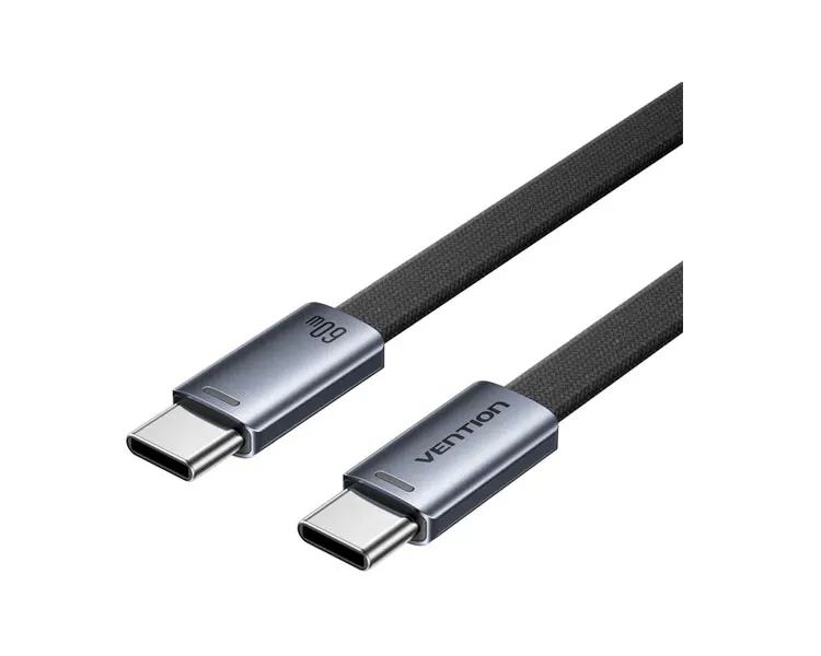 კაბელი Vention TRZBF USB 2.0 Type-C Cable 1m Black Aluminum