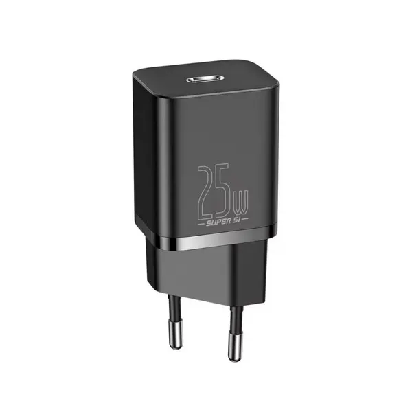დამტენი Baseus Super Si Fast Charger 25W Black