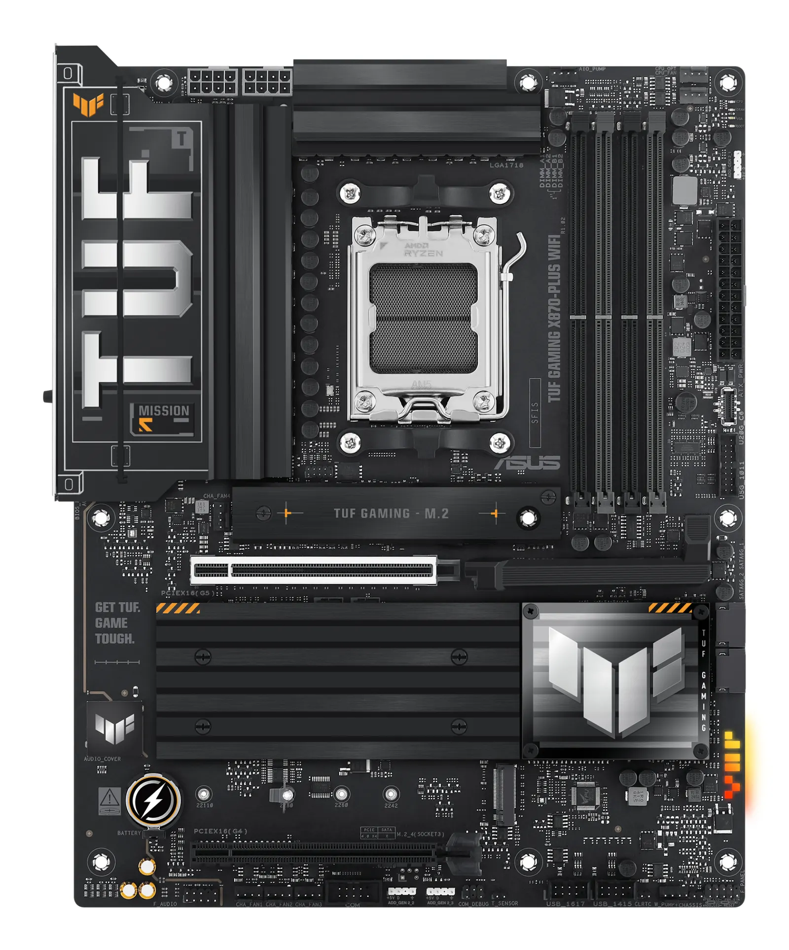 დედაპლატა ASUS Motherboard TUF GAMING X870-PLUS WIFI sAM5 X870 4xDDR5 M.2 HDMI WiFi BT ATX