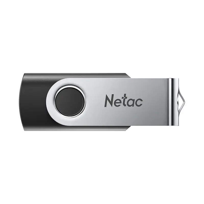 NETAC, U505, 128GB, USB3.2, ABS+Iron, Black+Silver