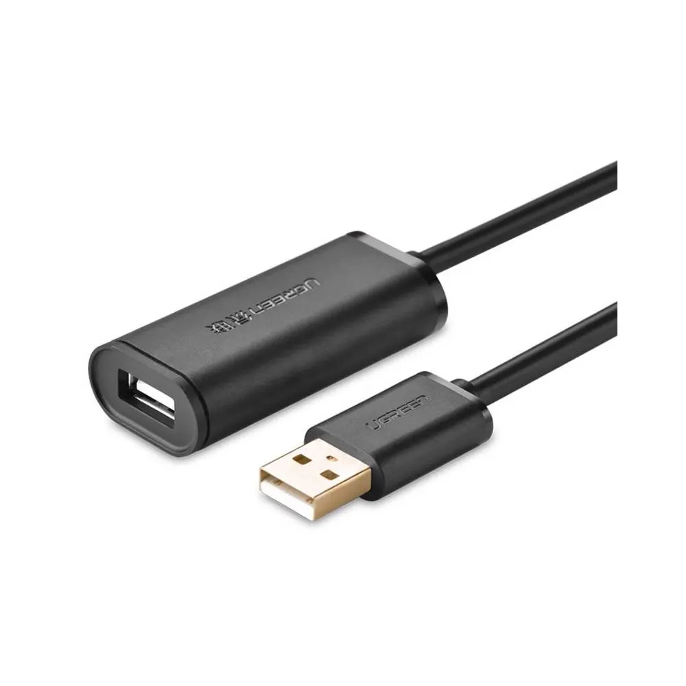 UGREEN US121 (10319) USB 2.0 Active Extension Cable, 5m, Black
