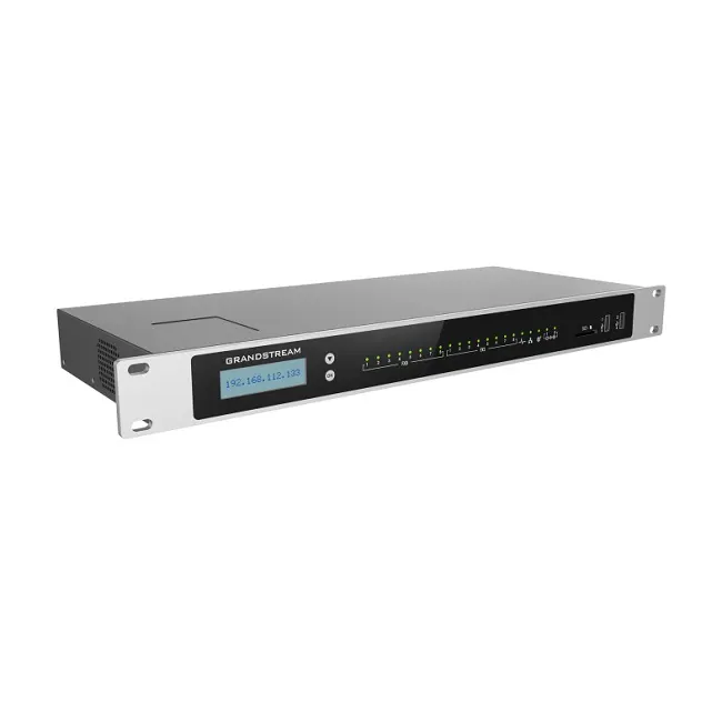 Grandstream UCM6308, IP PBX appliance, 8 FXO ports, 8 FXS ports, Dual GigE RJ45 Ethernet ports with PoE Plus