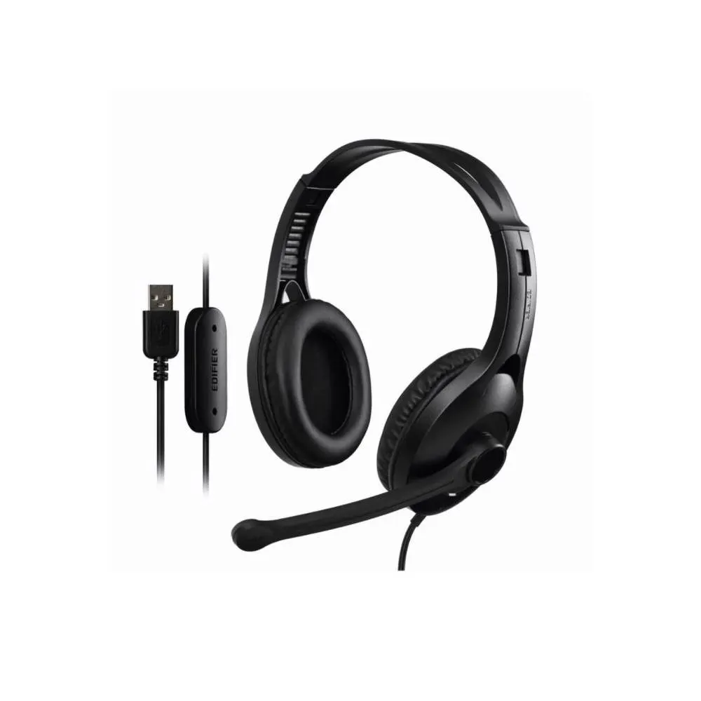 USB ყურსასმენი Edifier K800 USB Headset Over Ear Stereo Gaming (Black)